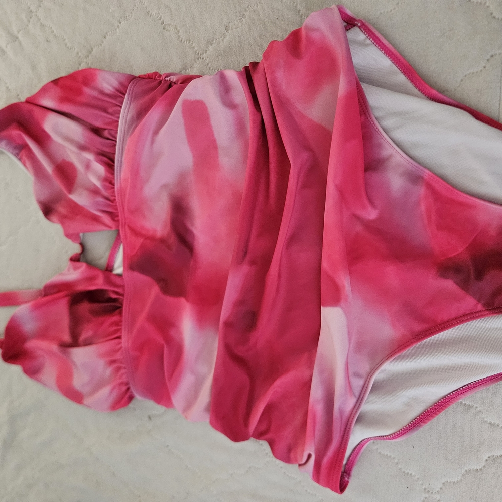 Pink and Red Swimsuit
